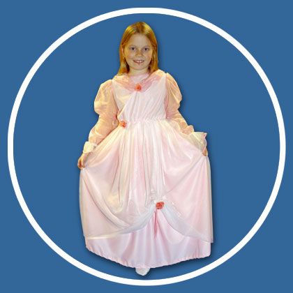 Prinzessin Kleid Bella rosa  Gr. 140