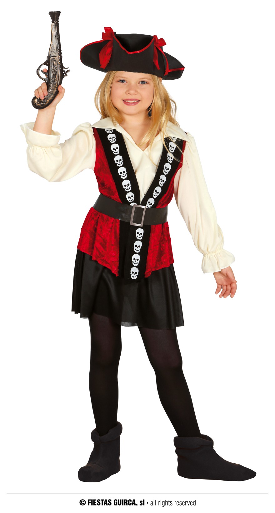 Pirate Girl  schw-rot 7-9 Jahre