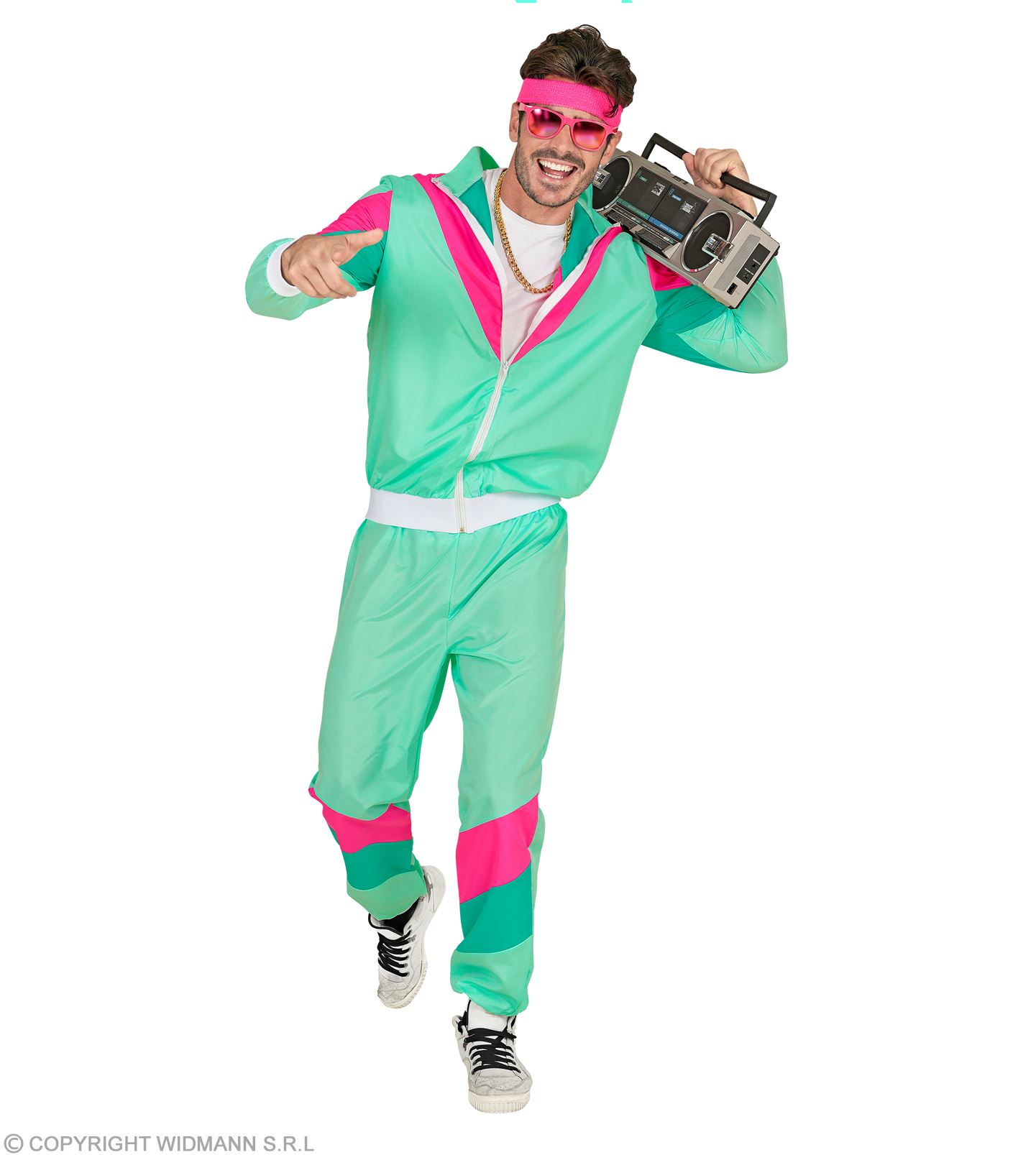 80er Jahre grün Traningsanzug X-LARGE für Damen und Herren