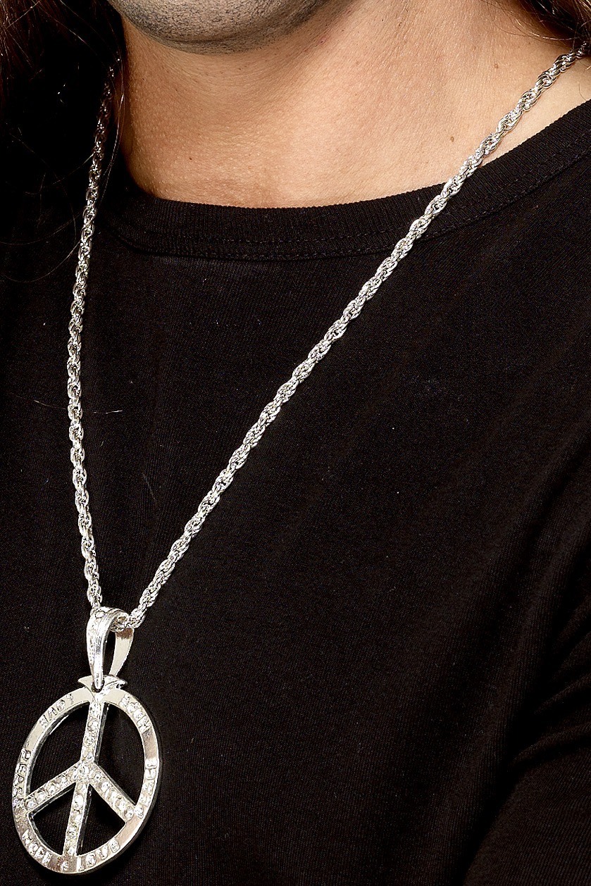 60s Peace Hippie Medaillion