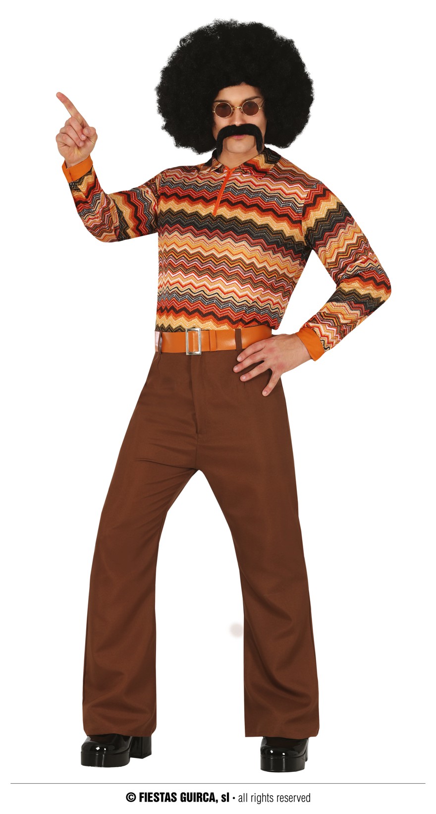 70er Jahre Hose und Oberteil 48/50  M   braun