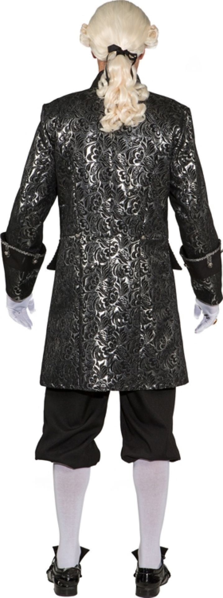 Brokat Jacke schw-silber  Gr. 50/52