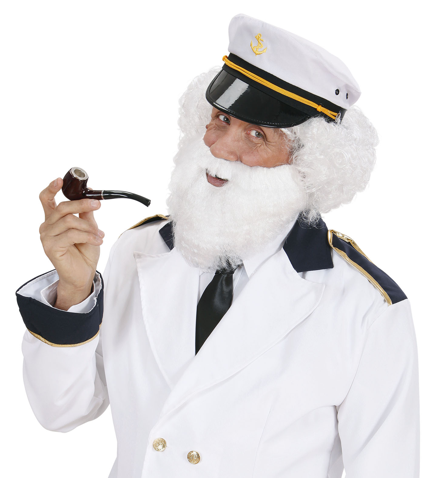 Kleiner Weihnachtsmann Bart weiss