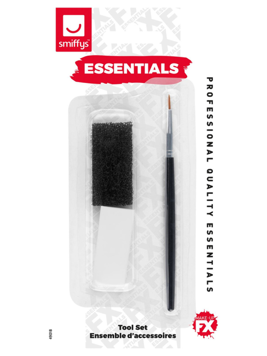 Make Up Zubehör Set 2 x Schwämchen 1 x Pinsel