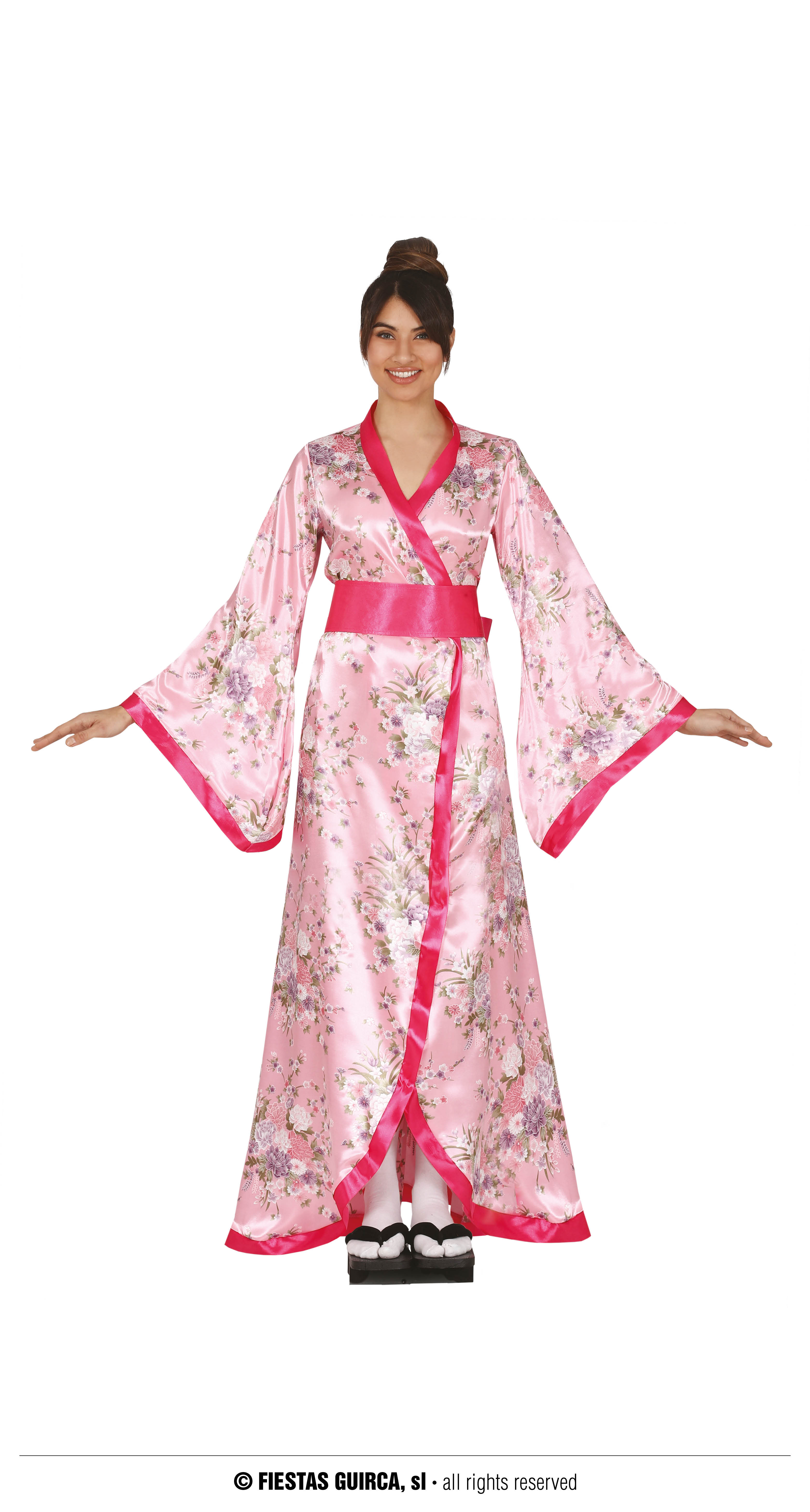 Japanischer Kimono rosa  38/40  M