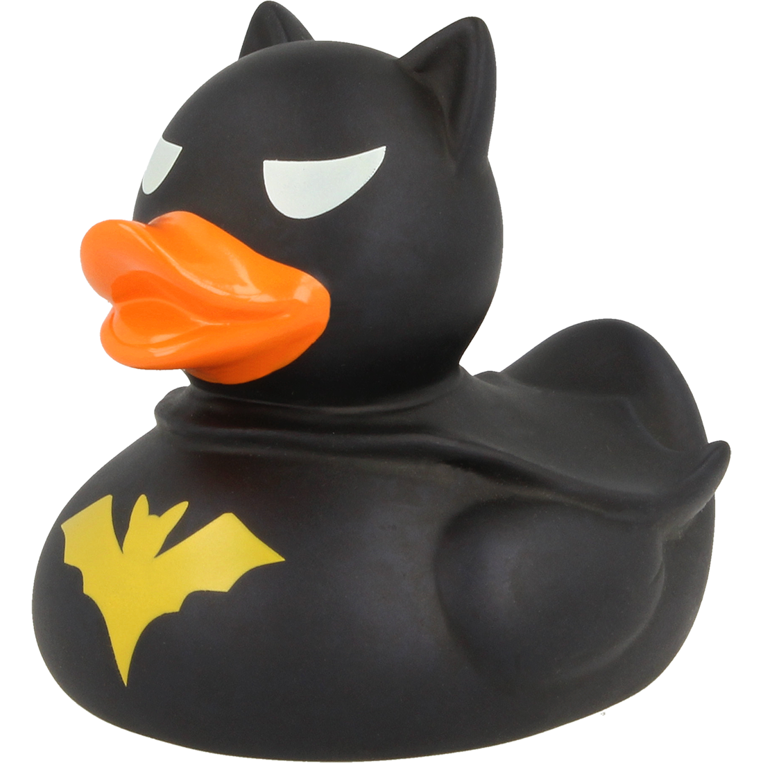 Badeente "Dark Bat" schwarz-gelb ca. 8,5cm