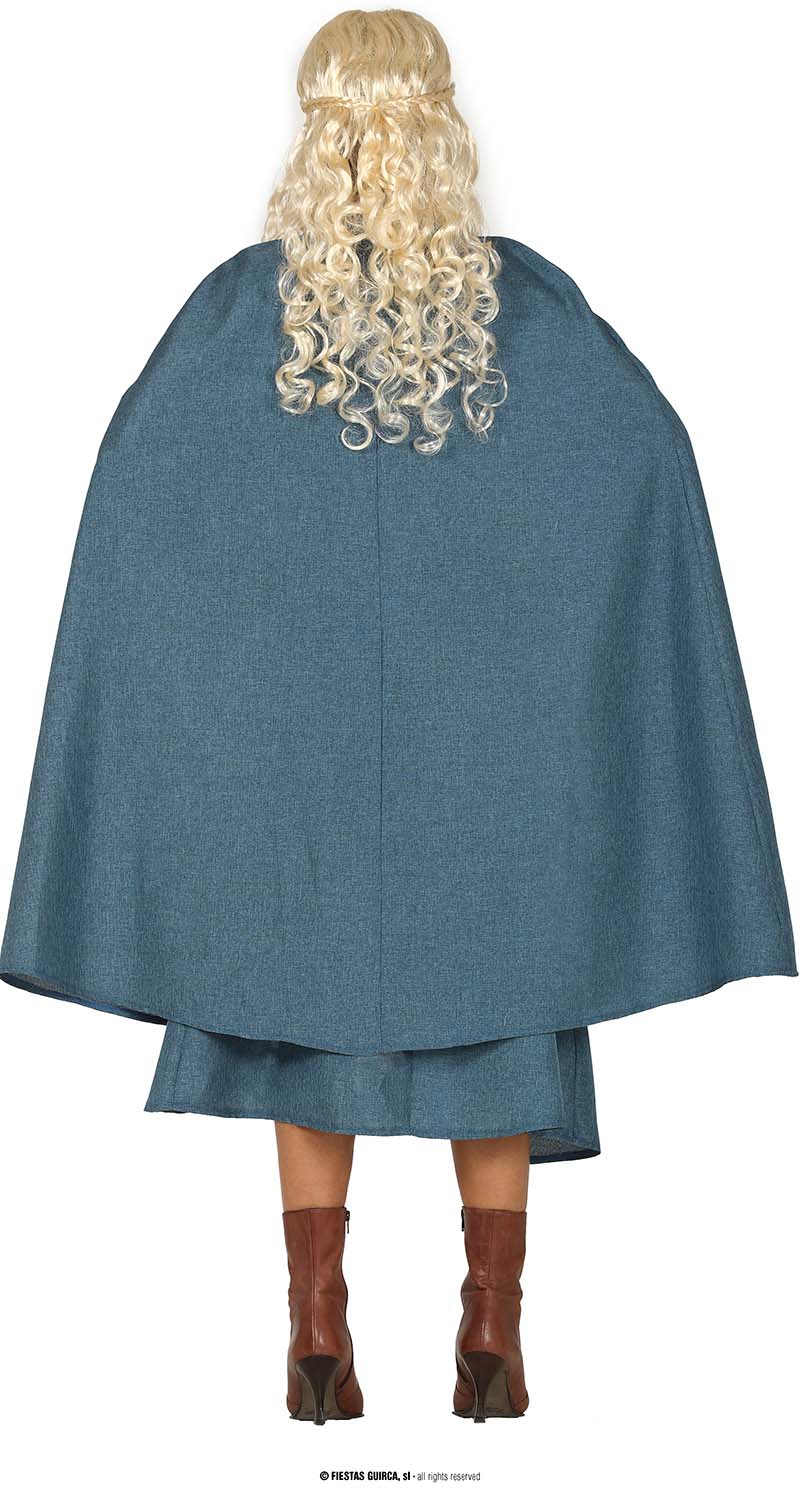 Drachen Königin 38/40 M  graues Kleid m.Umhang