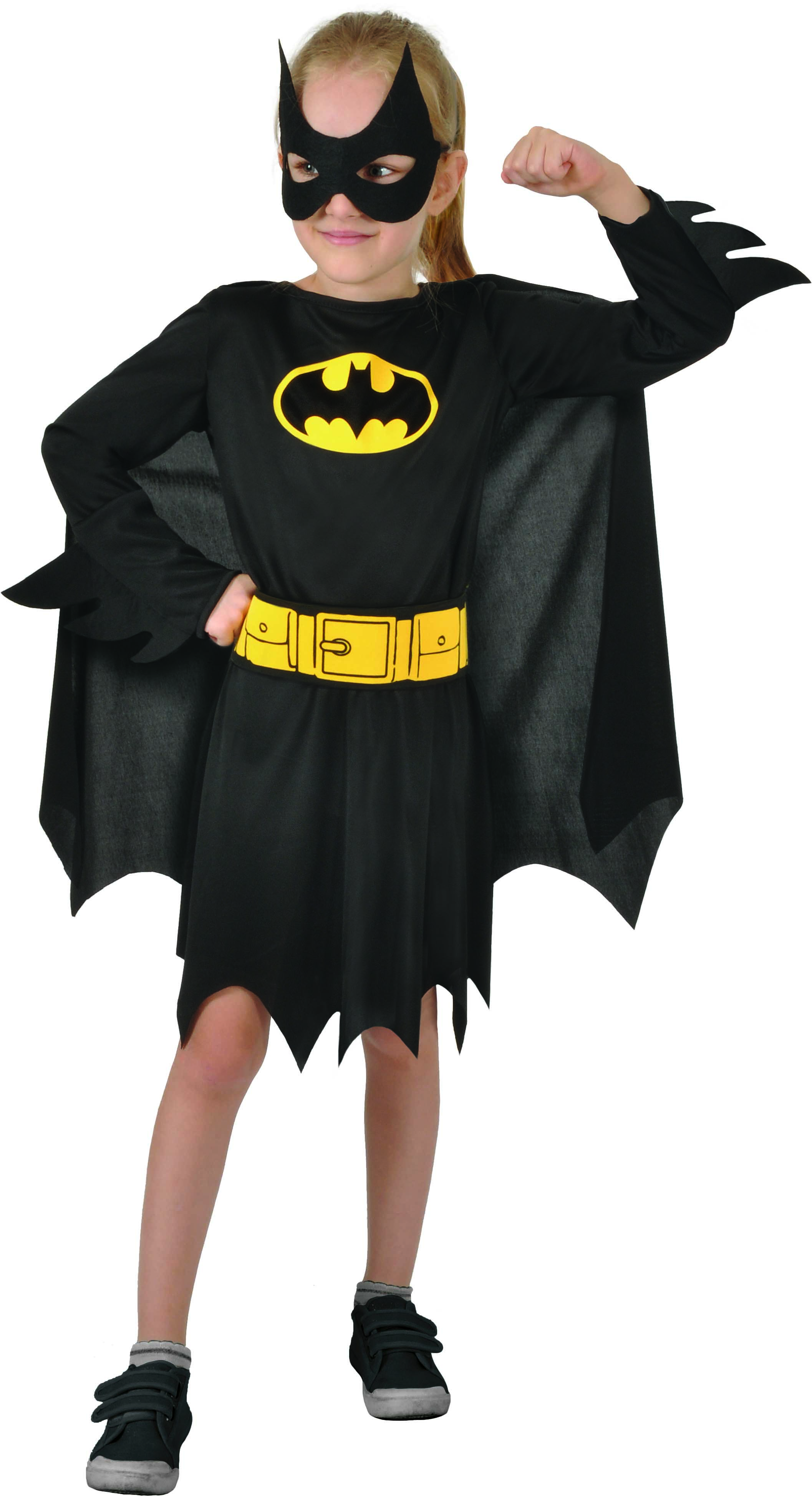 Batgirl  Kostüm 8-10 Jahre Kleid, Umhang und Maske