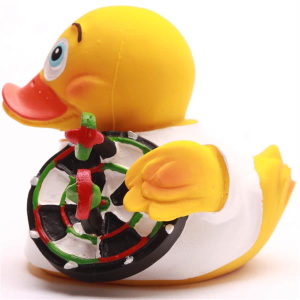 Dagobert Darts Ente aus Naturkautschuk