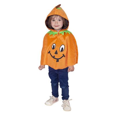 Kürbis Umhang für Kinder  2-4 Jahre