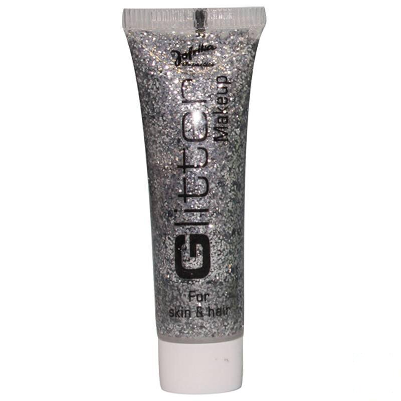 Glitter MakeUp Creme silber