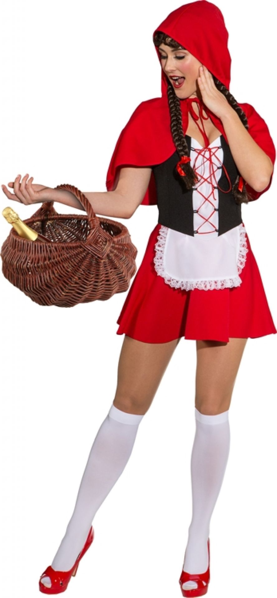 Rotkäppchen  Kleid m.Cape  Gr. 40