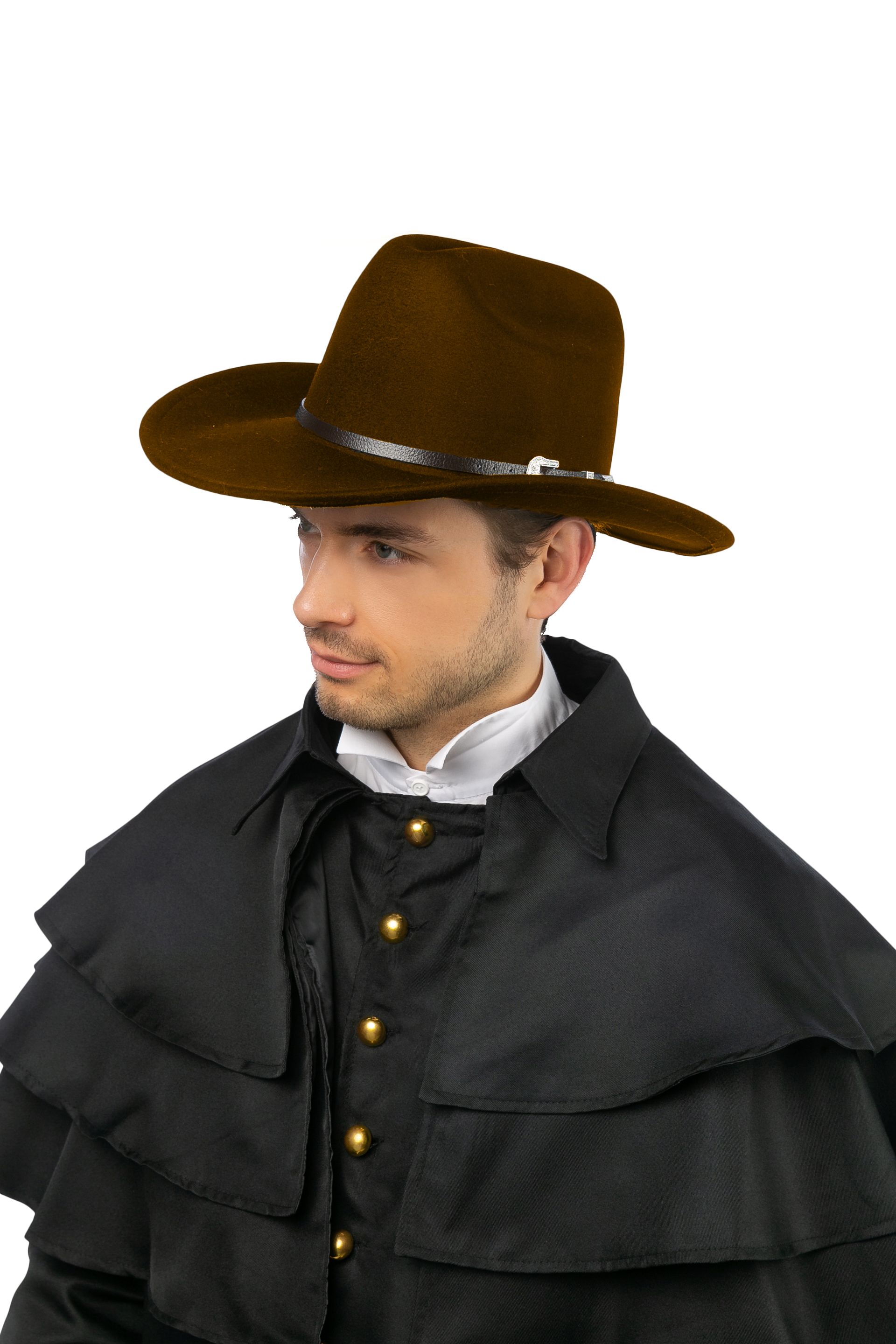 Cowboy Hut braun Wollfilz Texas