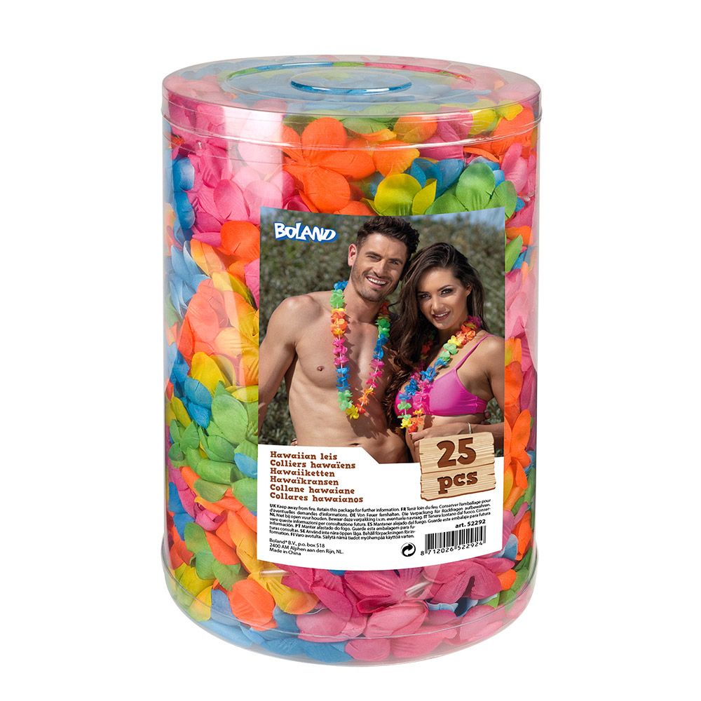 Hawaii Kette Party Set 25 Stück Box