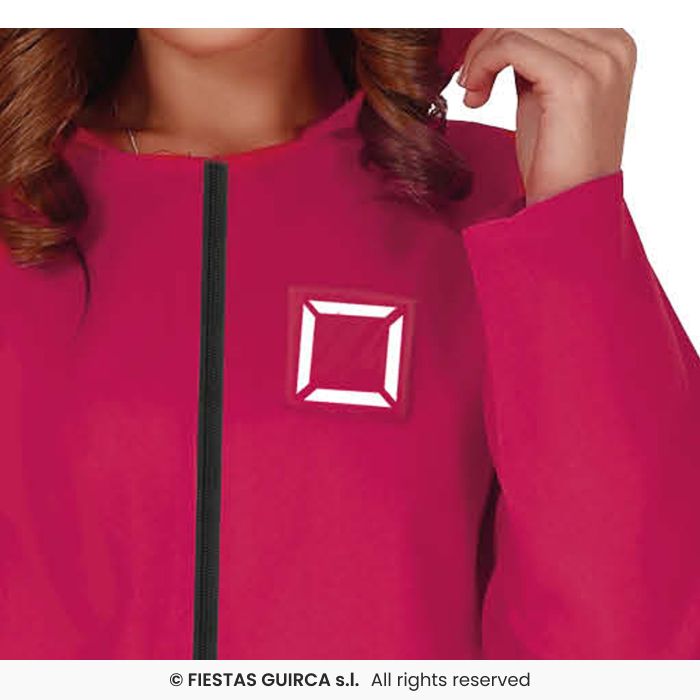 Gamer Overall mit Kapuze pink  36-38  S