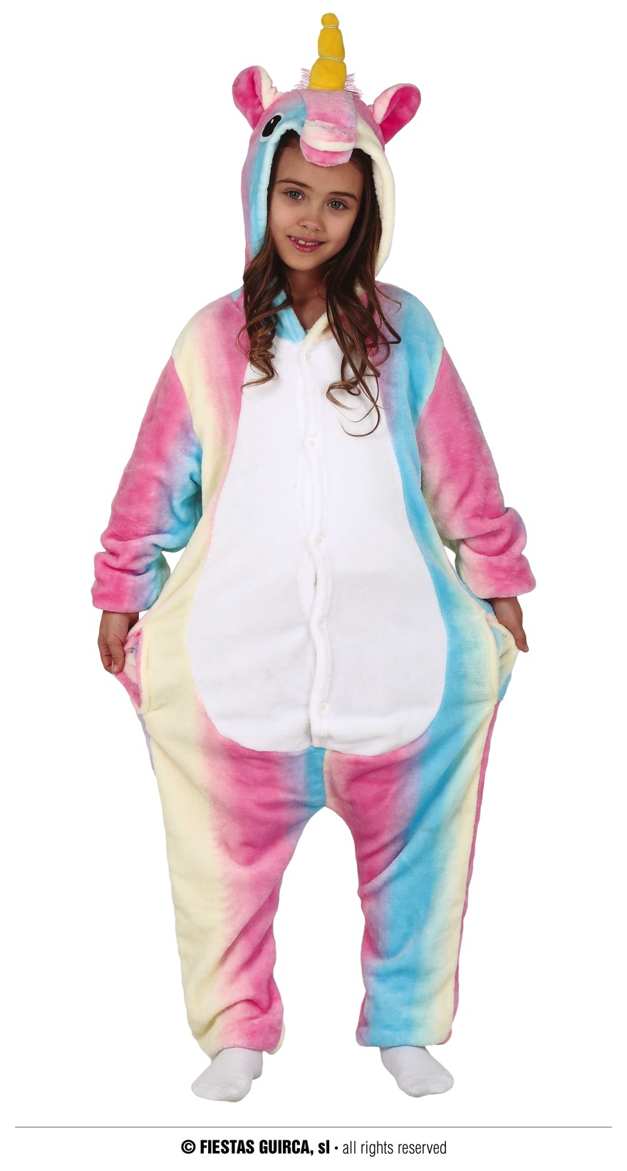 Regenbogen Einhorn Overall 10-12 J