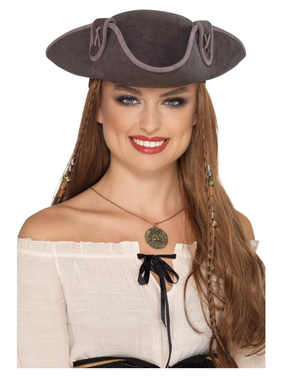 Grauer Dreispitz Hut