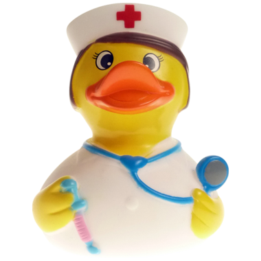 Badeente Krankenschwester 8cm