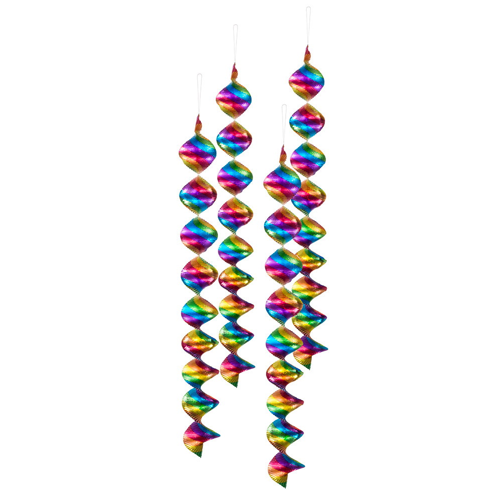 Rotorspiralen regenbogen 4er gr.  (D:5cm)