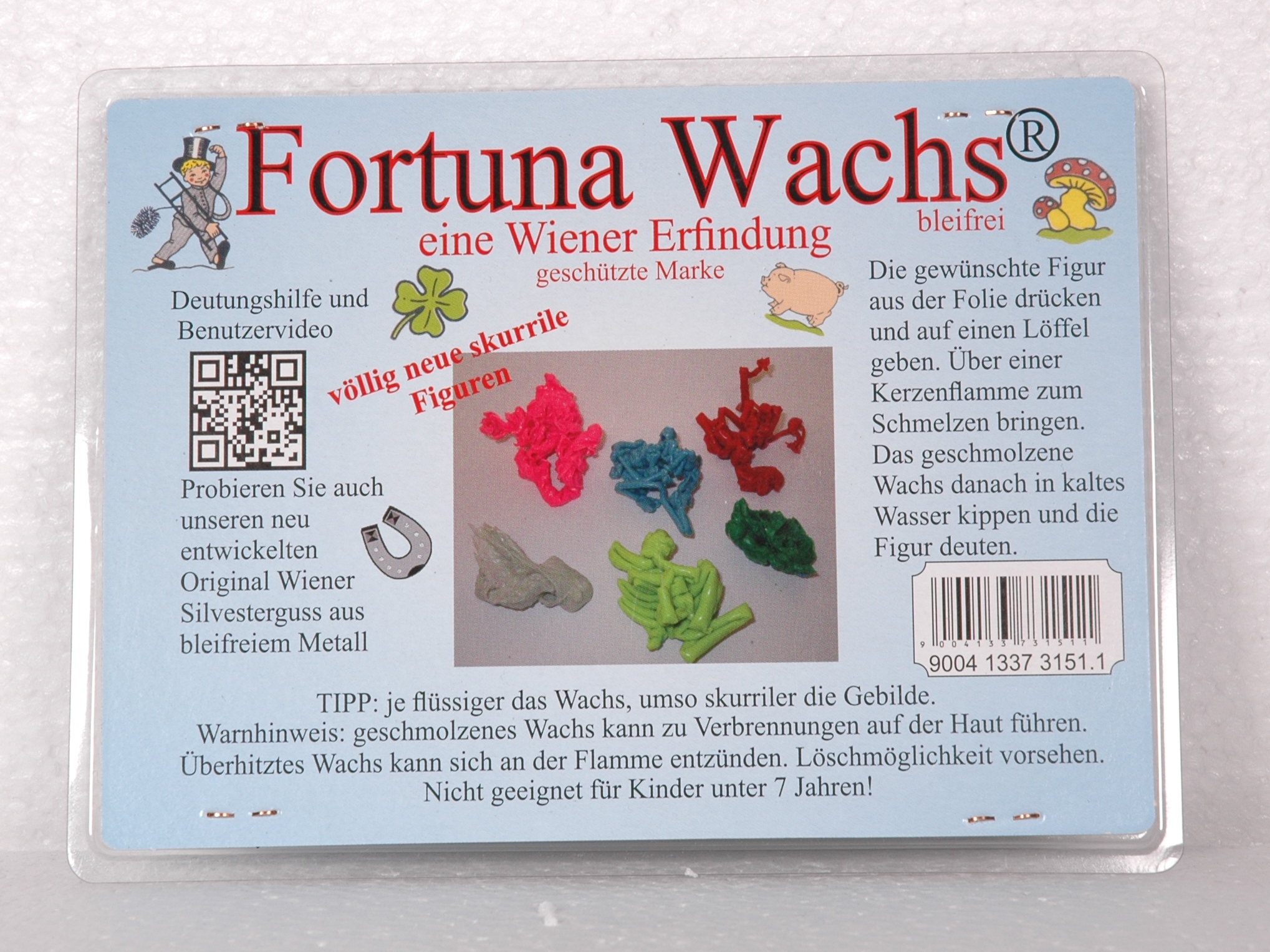 Wachsguss Set 6 Figuren mit Löffel