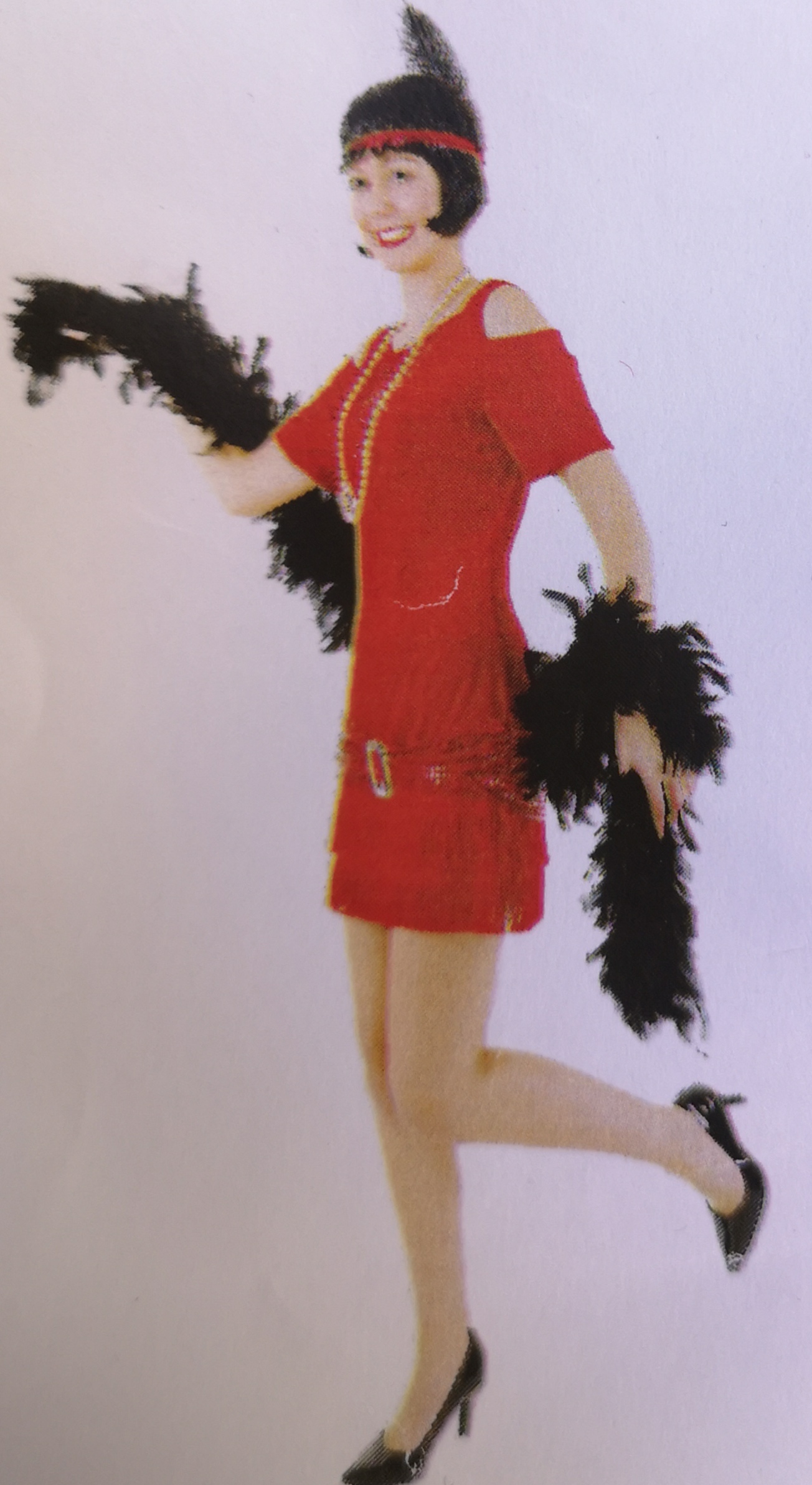 Charlestonkleid rot  Gr. 40