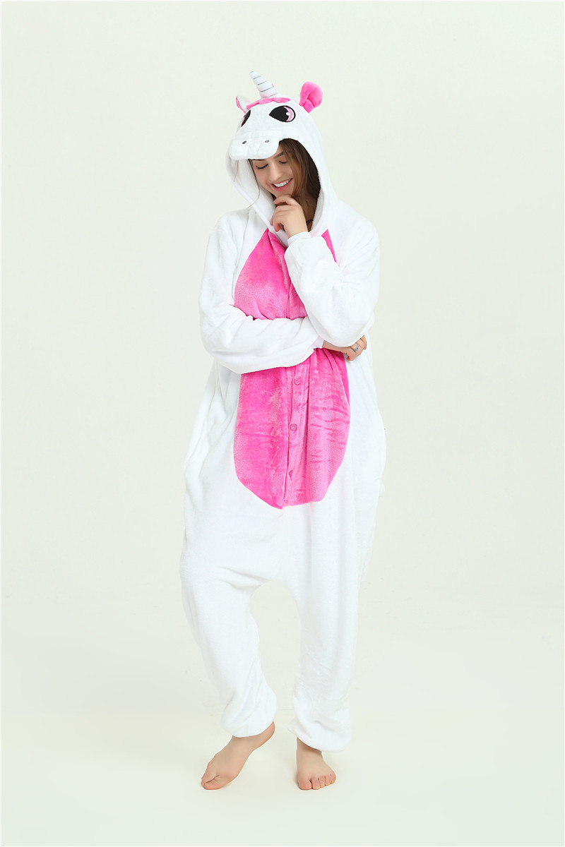 Einhorn Overall  M/L weiß-pink