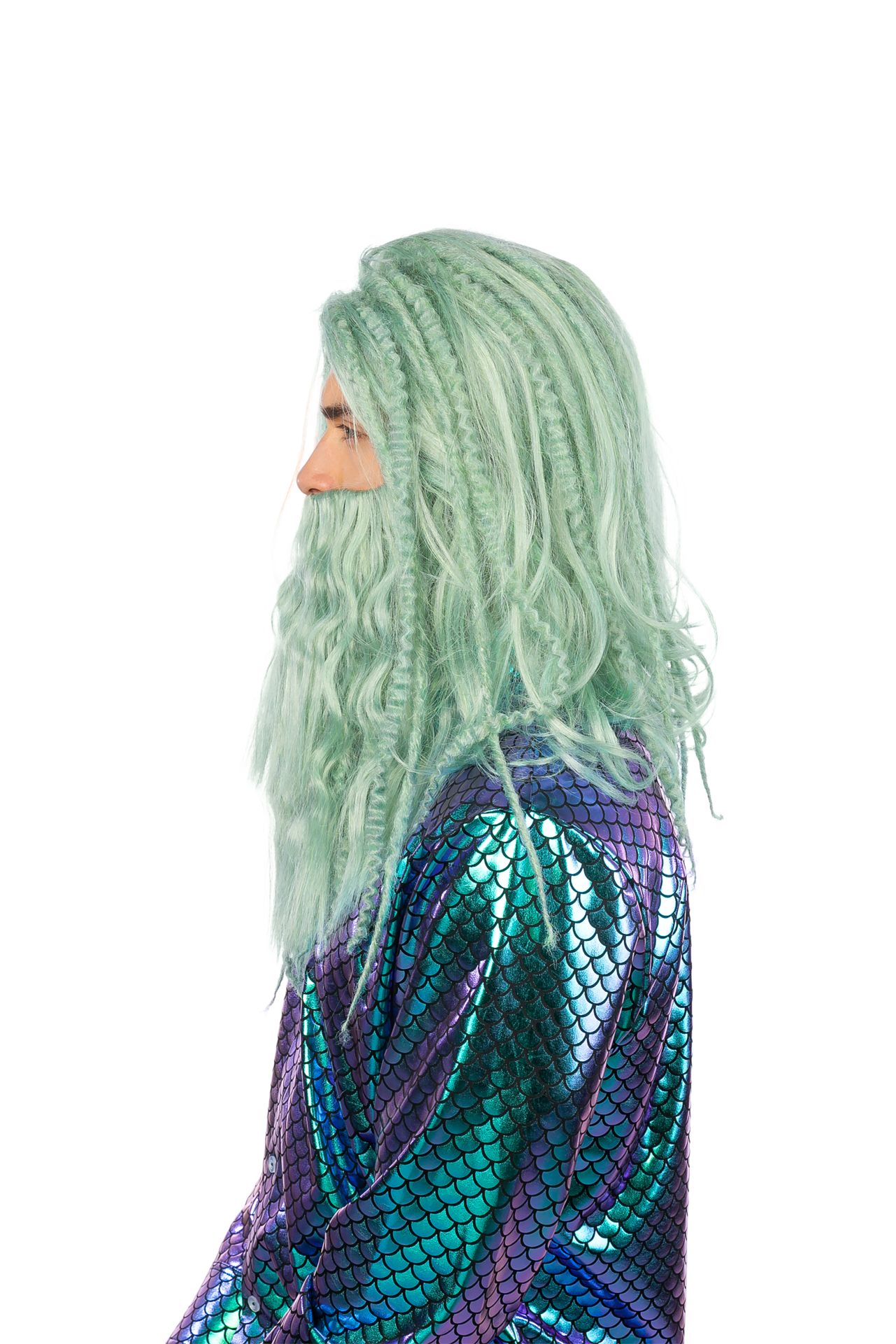 Perücke Neptun - Wassermann mit Bart