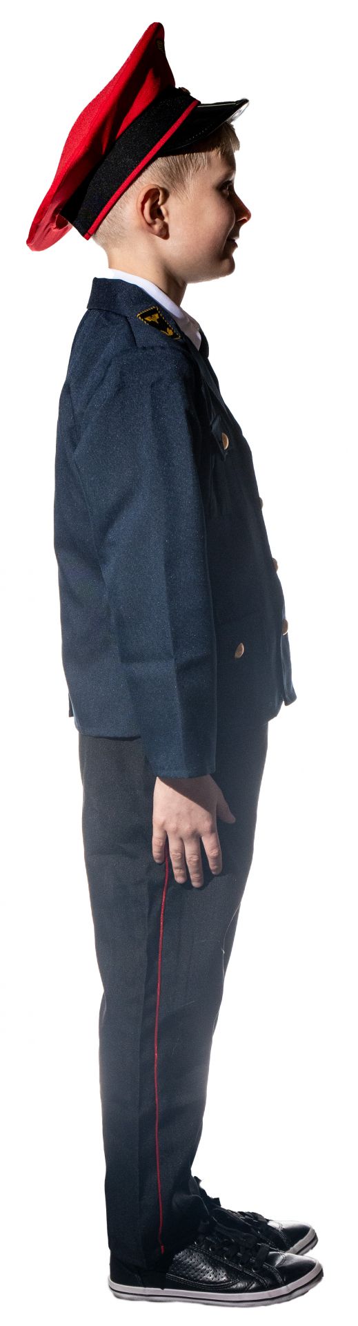 Eisenbahner Uniform mit roter Mütze Gr.140