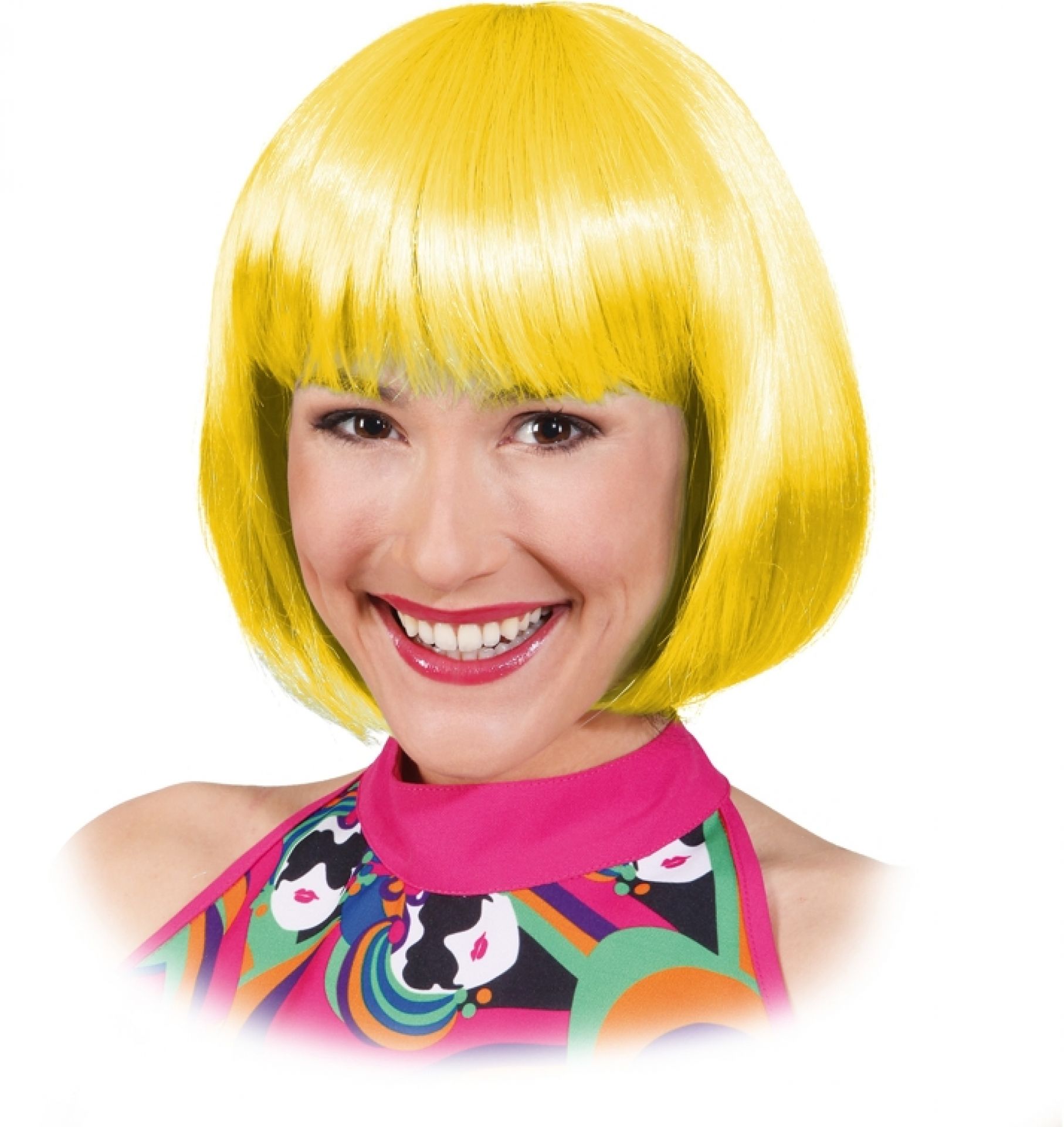 Gelbe Pagenkopf Perücke Sexy Lola