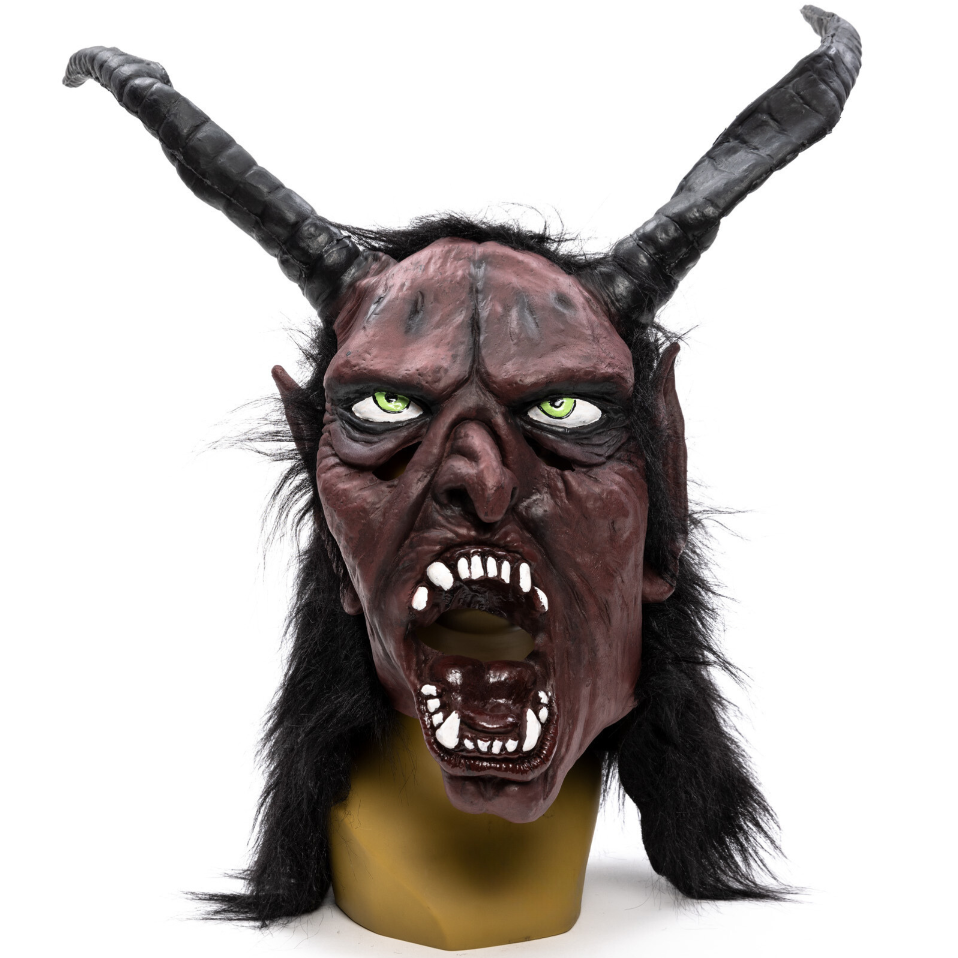 Krampus SET Overall  XL und Maske mit langen Hörnern