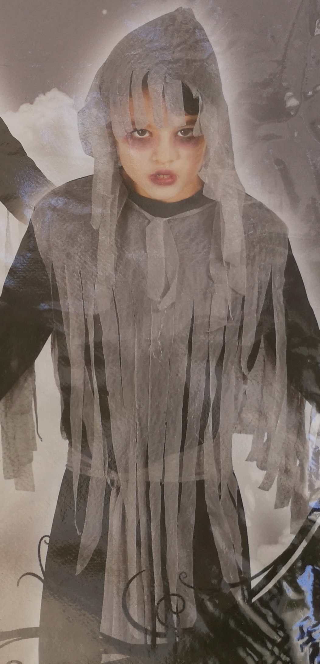 Kutte schwarz-grau  10-12 J