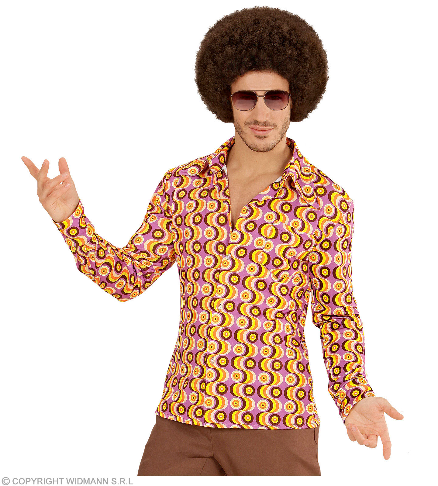 Groovy 70er Jahre Hemd XXL