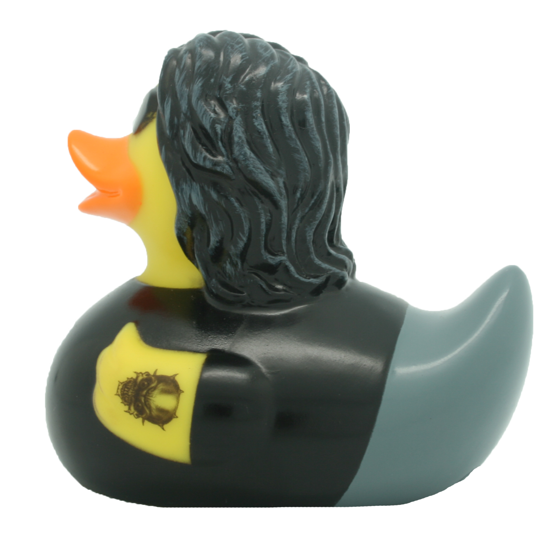 Heavy Metal Badeente 8,5cm schwarz