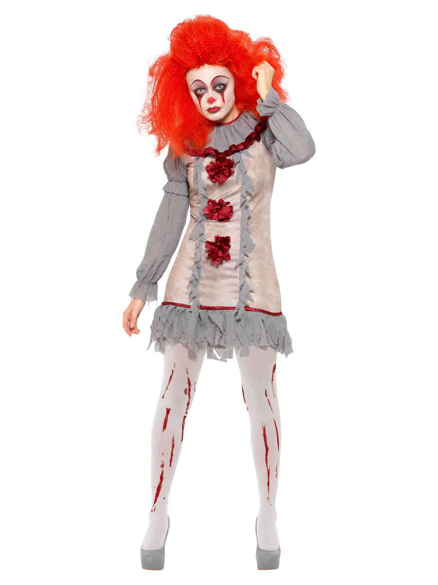 Horror Clown Lady Kleid SMALL