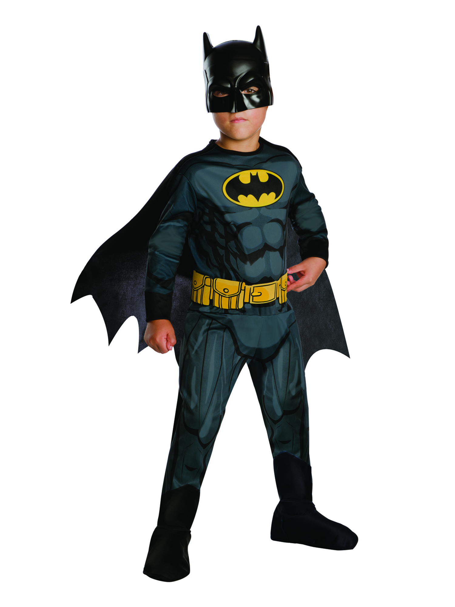 Batman Overall Gr. 128  (S) Gürtel/Cape/Maske