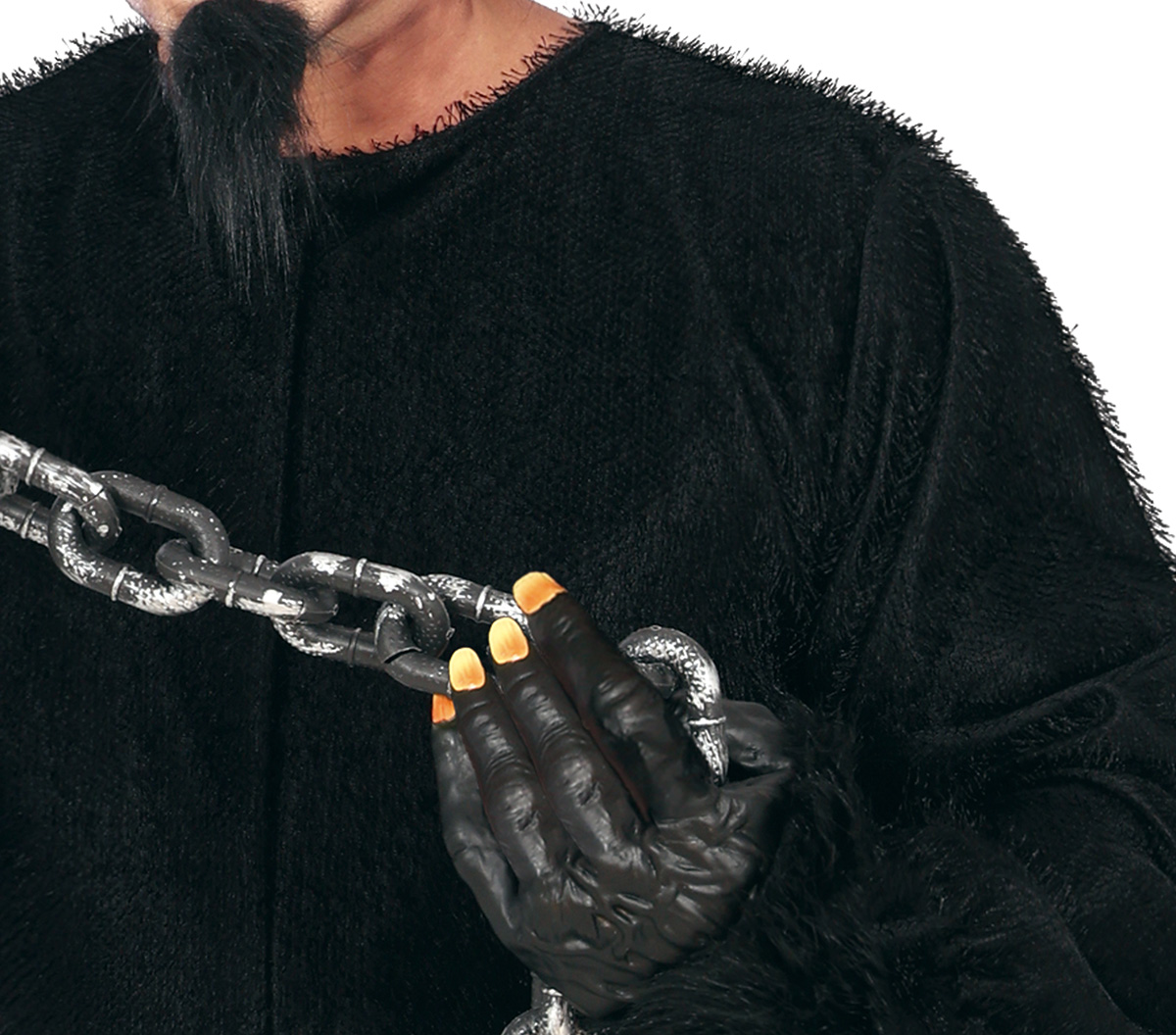 Schwarzer Kurzhaar Plüsch Overall 48-50  M