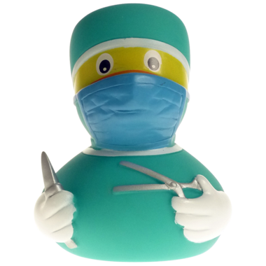 Badeente Chirurg  8cm