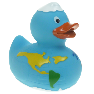 Badeente Globus  8cm