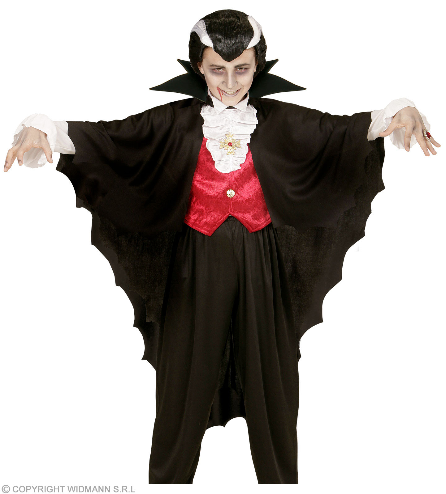 Dracula Umhang einfach OSZ 100 cm