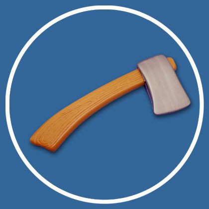 Feuerwehr Axt/Beil aus Kunststoff