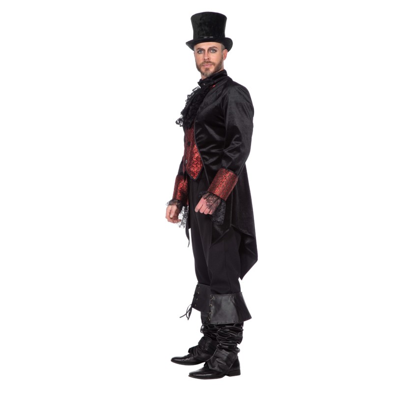 Gothic Jacke schwarz-rot   S  Gr.48  deluxe