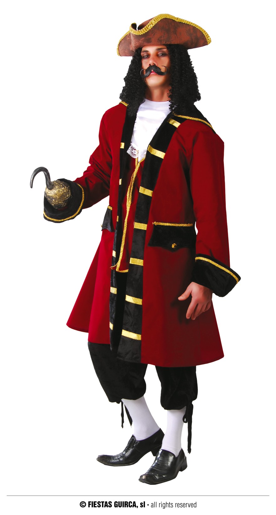 Piraten Jacke rot 52/54   L