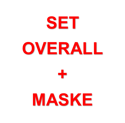 Krampus SET Overall Größe 152 mit Kinder Maske