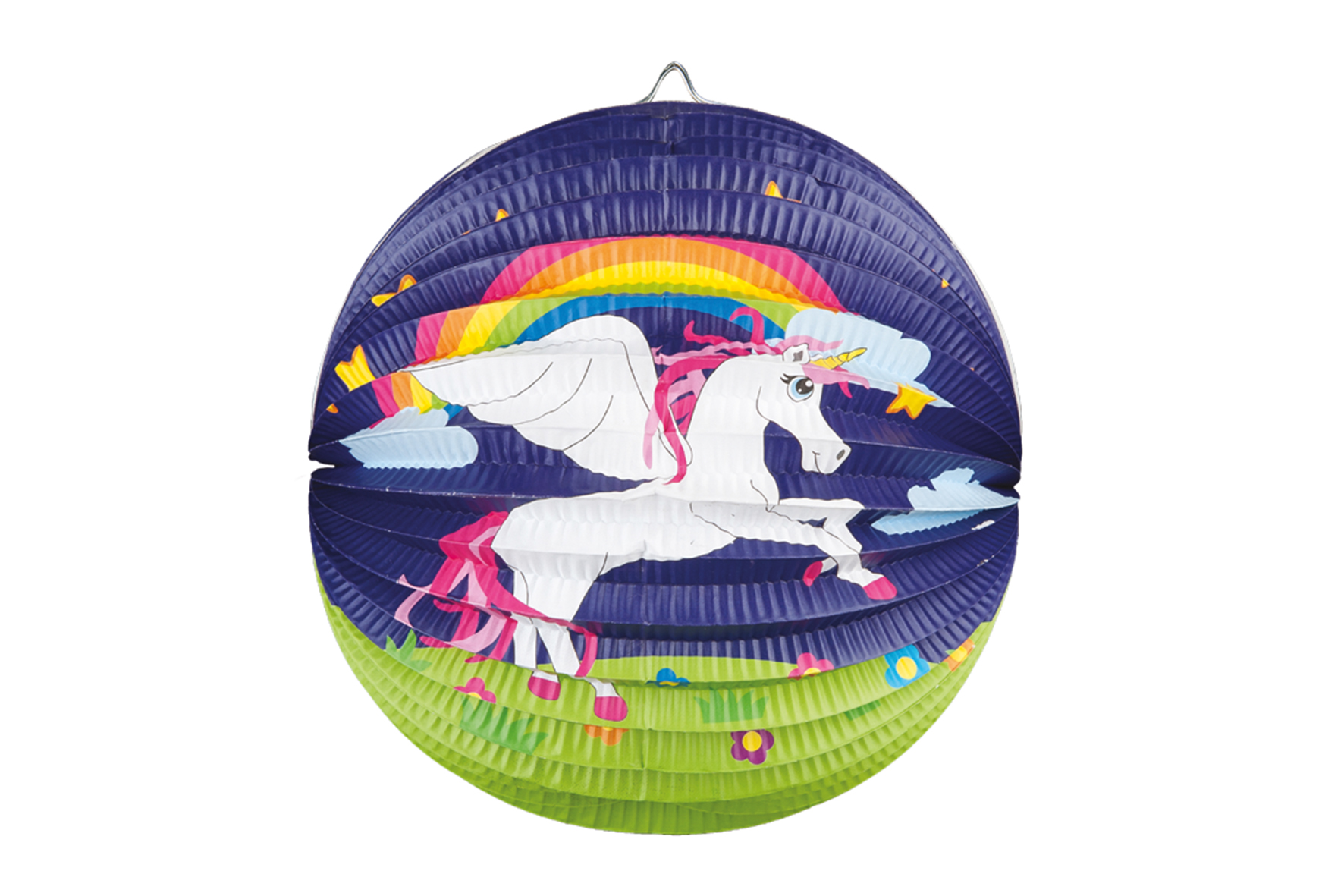 Einhorn Lampion D:ca.25cm rund