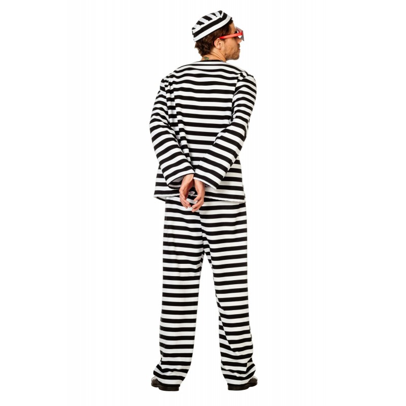 Sträfling schw.-weiss  Gr.48  Oberteil u. Hose