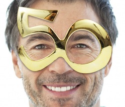 Party Brille 50er GOLD