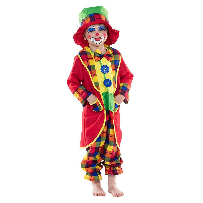 Clown für Kinder Größe 104   3teilig
