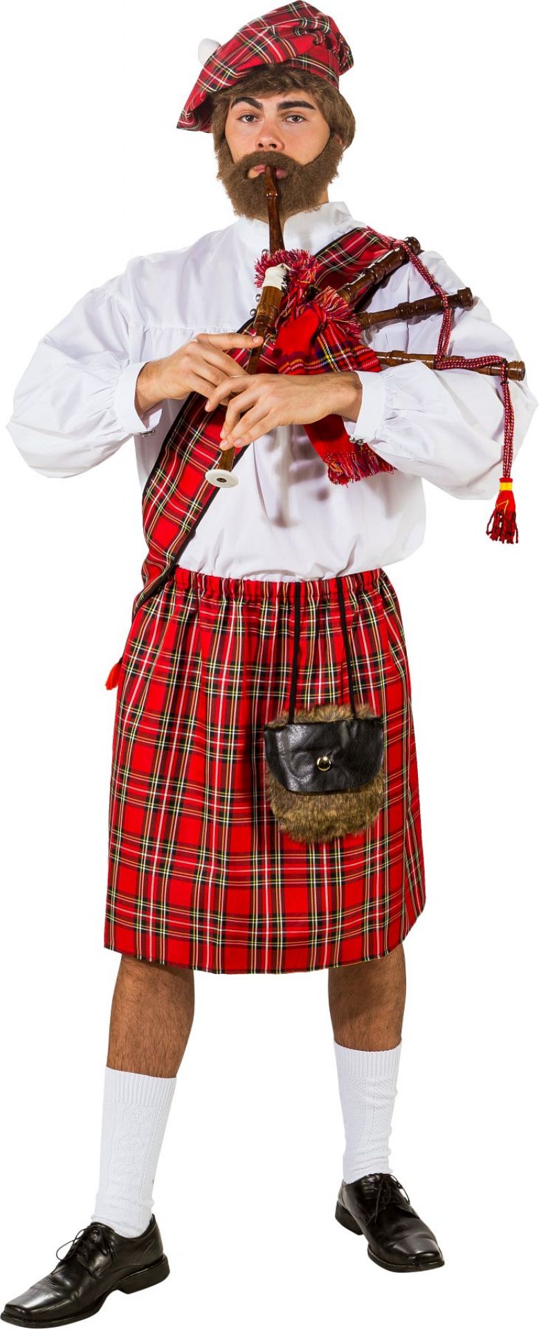 Schotte (Rock,Schärpe,Mütze)