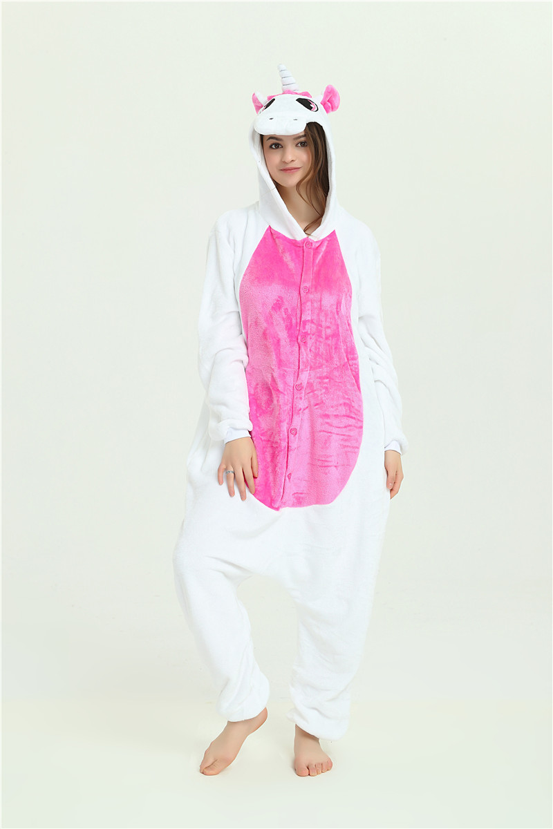 Einhorn Overall  X-SMALL weiß-pink