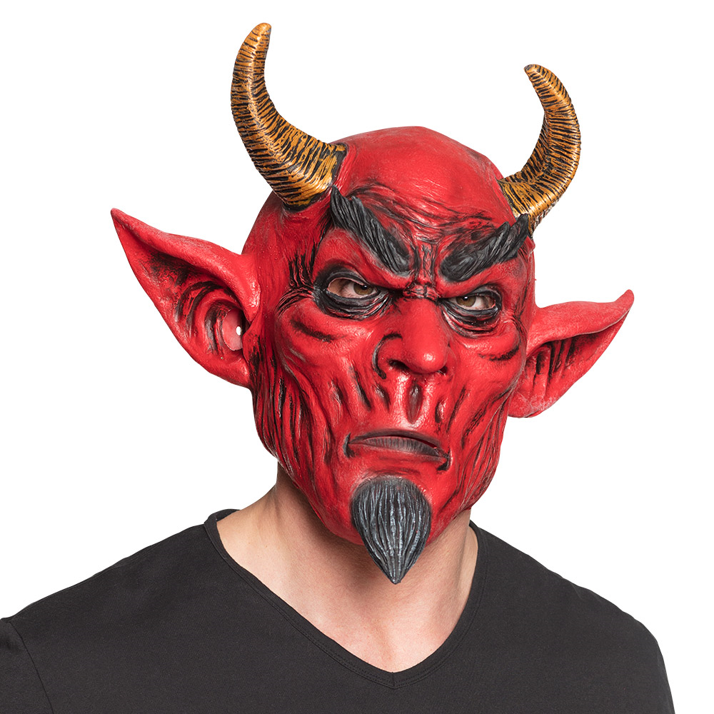 Krampus Maske aus Latex Teufel